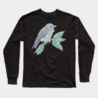 Vintage Colored Bird Long Sleeve T-Shirt